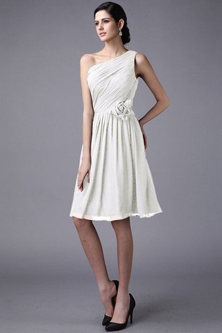 Robe demoiselle d'honneur plissé naturel au drapée avec chiffon avec sans manches - photo 16