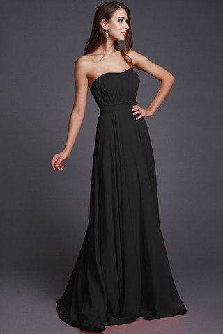 Robe demoiselle d'honneur longue naturel de bustier de princesse avec sans manches - photo 2