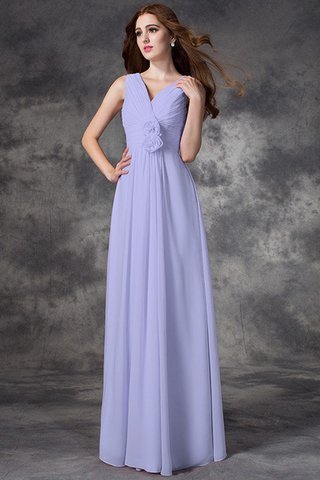 Robe demoiselle d'honneur jusqu'au sol de princesse avec fleurs avec zip ligne a - photo 17