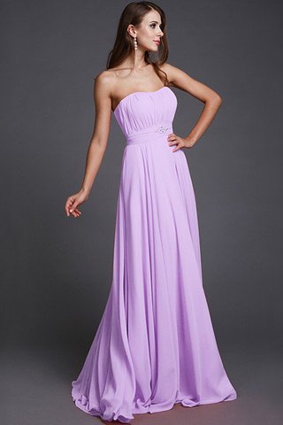 Robe demoiselle d'honneur longue naturel de bustier de princesse avec sans manches - photo 20