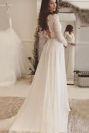 Robe de mariée sexy longue avec chiffon de traîne courte avec sans manches - photo 2