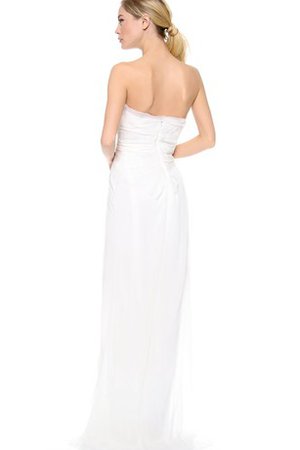 Robe de mariée plissage asymétrique d'empire de bustier avec sans manches - photo 2