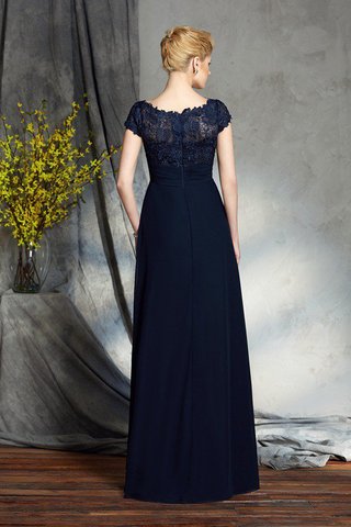 Robe mère de mariée naturel decoration en fleur ligne a col en bateau fermeutre eclair - photo 2