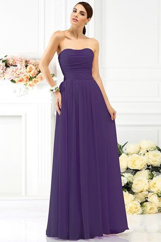 Robe demoiselle d'honneur plissage avec fronce en chiffon de bustier ligne a - photo 24