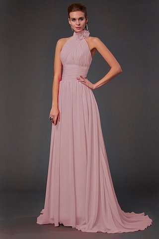 Robe demoiselle d'honneur longue avec chiffon de princesse avec zip avec fleurs - photo 20