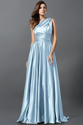 Robe demoiselle d'honneur longue plissage de princesse en satin soyeux ligne a - photo 30