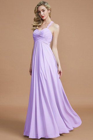 Robe demoiselle d'honneur naturel ruché avec chiffon fermeutre eclair avec sans manches - photo 25