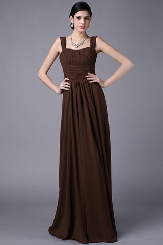Robe demoiselle d'honneur plissage avec fronce larges bretelles de fourreau manche nulle - photo 7