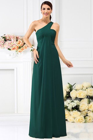 Robe demoiselle d'honneur longue avec fronce de princesse ligne a avec chiffon - photo 9