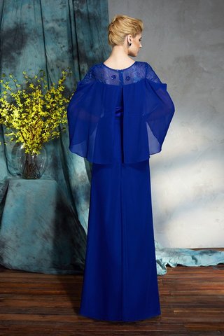 Robe de soirée longue avec manche longue de col bateau avec chiffon fermeutre eclair - photo 2