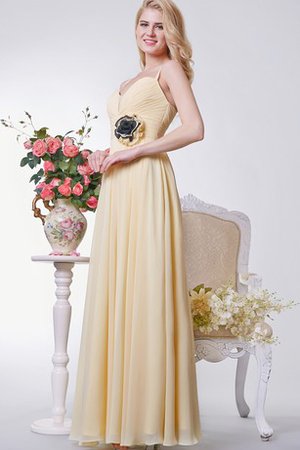 Robe demoiselle d'honneur plissé longue avec chiffon fermeutre eclair ruché - photo 2