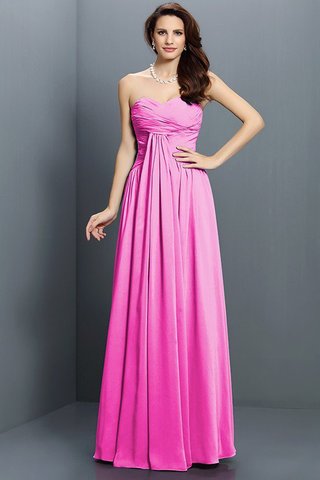 Robe demoiselle d'honneur plissage en satin a-ligne de princesse avec zip - photo 11