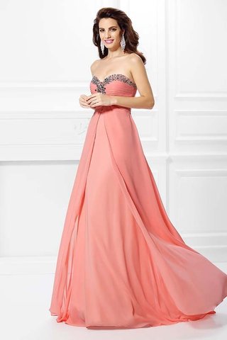 Robe de soirée longue a-ligne avec perle de princesse col en forme de cœur - photo 6