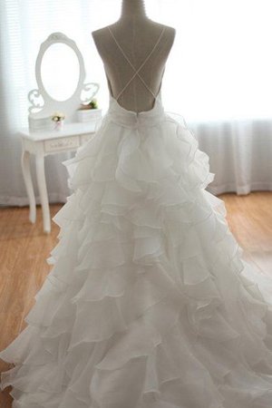 Robe de mariée longue avec sans manches de col en v salle interne ligne a - photo 2