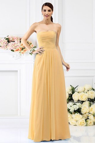 Robe demoiselle d'honneur longue plissage au drapée de bustier en chiffon - photo 12