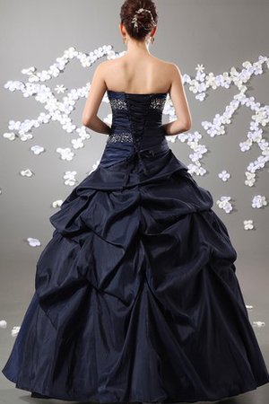 Robe de quinceanera de bustier de lotus textile taffetas avec perle de mode de bal - photo 2