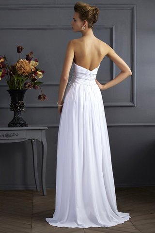 Robe de bal longue appliques avec zip avec chiffon jusqu'au sol - photo 2