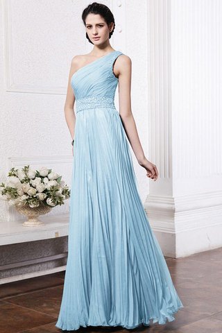 Robe demoiselle d'honneur longue avec chiffon au drapée fermeutre eclair avec perle - photo 17