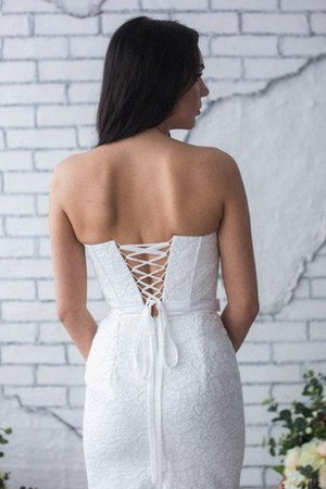 Robe de mariée sexy naturel simple manche nulle col en forme de cœur - photo 2