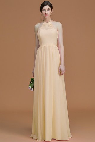 Robe demoiselle d'honneur ligne a avec chiffon de princesse ruché fermeutre eclair - photo 11