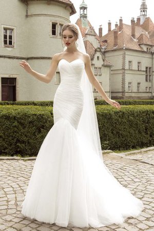 Robe de mariée facile sexy distinguee de traîne courte col en forme de cœur - photo 1