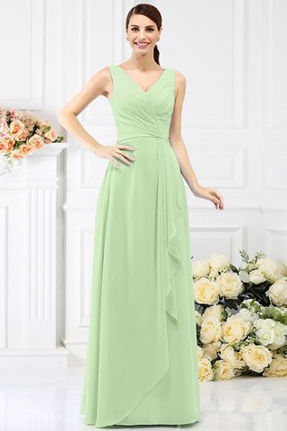 Robe demoiselle d'honneur longue avec perle avec chiffon jusqu'au sol maillot - photo 26