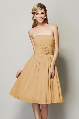 Robe demoiselle d'honneur bref naturel fermeutre eclair manche nulle avec chiffon - photo 12