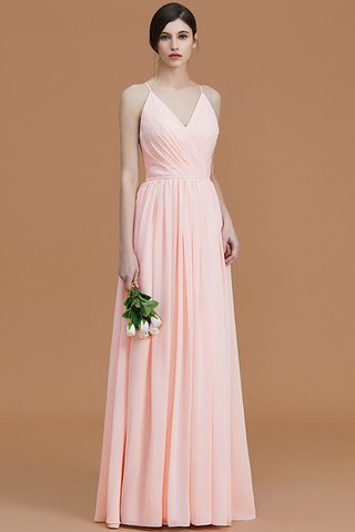 Robe demoiselle d'honneur naturel ruché manche nulle avec chiffon fermeutre eclair - photo 26