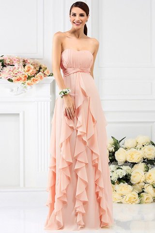 Robe demoiselle d'honneur en chiffon au drapée avec zip manche nulle de bustier - photo 20