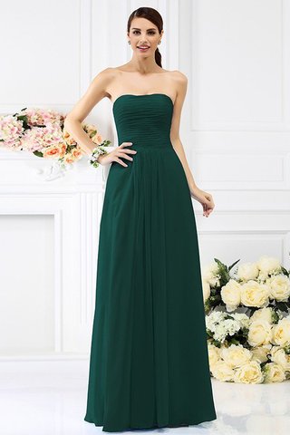 Robe demoiselle d'honneur longue plissage au drapée de bustier en chiffon - photo 9