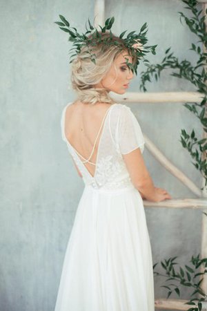 Robe de mariée romantique vintage ceinture avec décoration dentelle en plage - photo 2