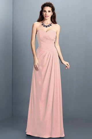 Robe demoiselle d'honneur longue avec chiffon de princesse au drapée avec zip - photo 21