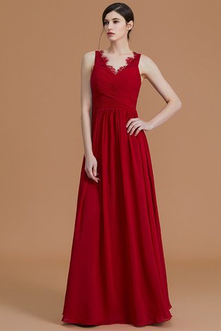 Robe demoiselle d'honneur naturel de princesse ligne a avec zip de lotus - photo 6