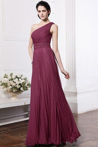 Robe demoiselle d'honneur longue avec chiffon au drapée fermeutre eclair avec perle - photo 3