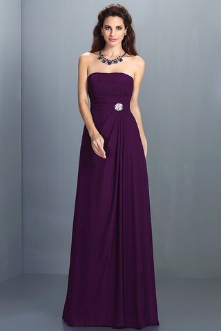 Robe demoiselle d'honneur longue avec zip a-ligne de bustier de princesse - photo 13