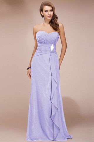 Robe demoiselle d'honneur avec zip avec perle col en forme de cœur avec chiffon en forme - photo 16