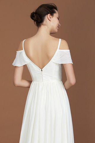 Robe demoiselle d'honneur en chiffon de princesse jusqu'au sol enchanteur naturel - photo 8