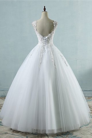 Robe de mariée cordon avec sans manches de mode de bal éblouissant v encolure - photo 2