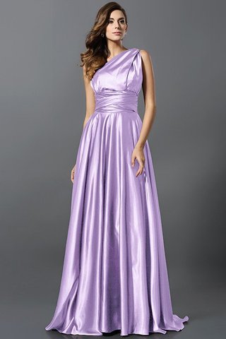 Robe demoiselle d'honneur longue plissage de princesse en satin soyeux ligne a - photo 31