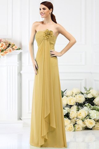 Robe demoiselle d'honneur longue avec zip de bustier a-ligne avec chiffon - photo 12