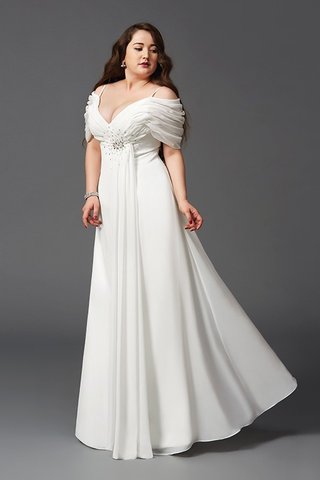 Robe de bal de princesse avec zip lache en chiffon avec manche courte - photo 5