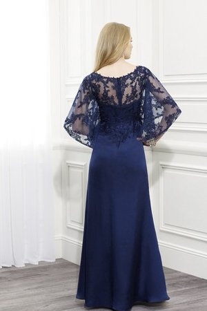 Robe de bal longue modeste longueur au ras du sol appliques col en bateau - photo 2