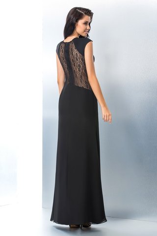 Robe de bal longue avec zip en chiffon de sirène avec décoration dentelle - photo 2