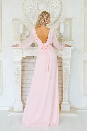 Robe de bal plissage naturel avec cristal gaine en chiffon - photo 2