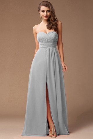 Robe demoiselle d'honneur longue gaine avec chiffon de lotus fermeutre eclair - photo 27