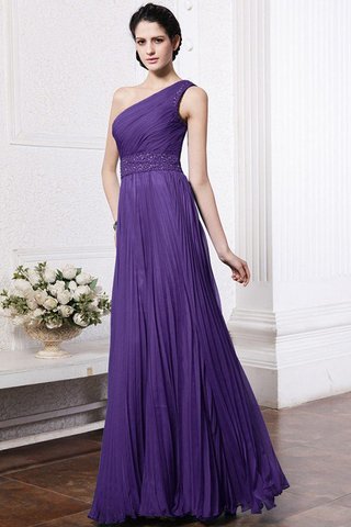 Robe demoiselle d'honneur longue avec chiffon au drapée fermeutre eclair avec perle - photo 23