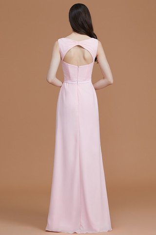 Robe demoiselle d'honneur avec chiffon de col en v de princesse ligne a ruché - photo 36