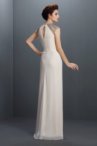 Robe de bal longue de princesse en chiffon longueur au ras du sol avec zip - photo 2