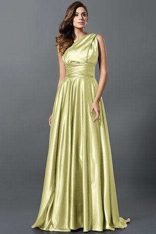 Robe demoiselle d'honneur longue plissage de princesse en satin soyeux ligne a - photo 20