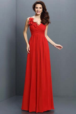 Robe demoiselle d'honneur longue v encolure avec fronce avec chiffon ligne a - photo 23